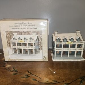 Old Sloan Tavern American Winter Currier & Ives Museum of the City Of New York